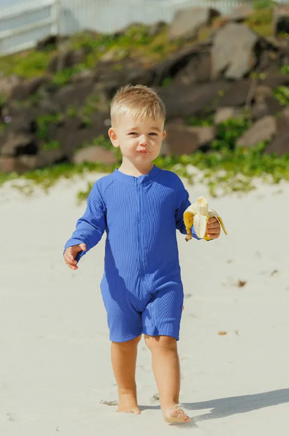 Baby Boys Zip Boyleg Sunsuit