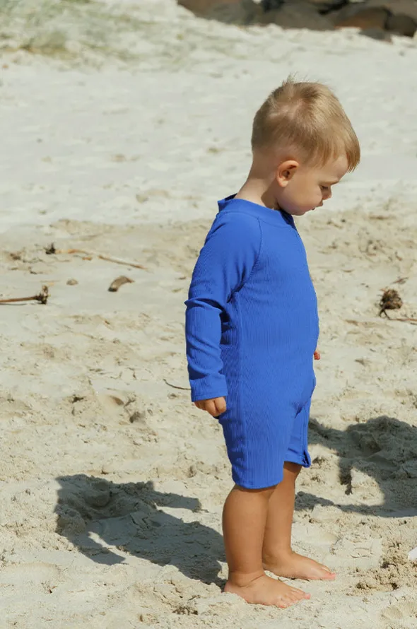 Baby Boys Zip Boyleg Sunsuit