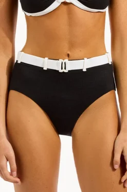 Bandwave Belted High Waisted Pant