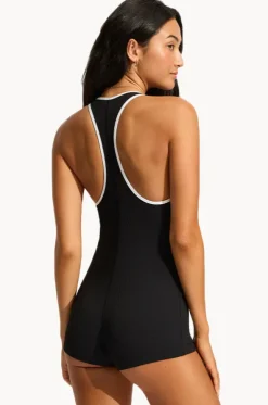 Beach Bound Zip Front Boyleg