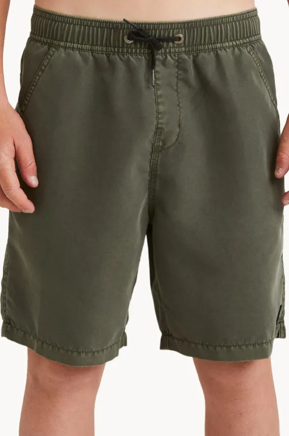 Boys All Day Overdye Layback Boardshort