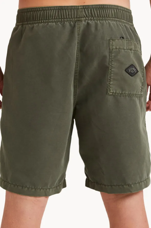 Boys All Day Overdye Layback Boardshort