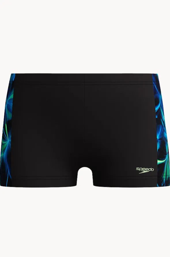 Boys Allover Print Panel Aquashort