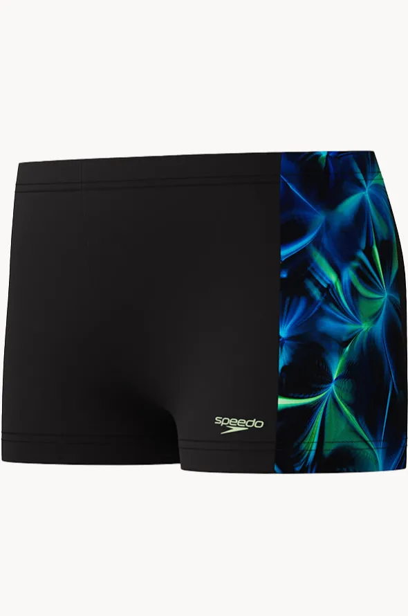 Boys Allover Print Panel Aquashort