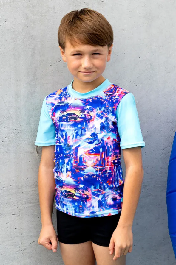Boys Arcade Short Sleeve Suntop Set