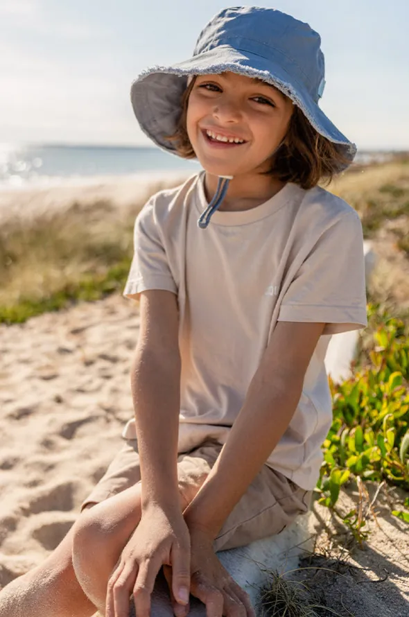 Boys Frayed Bucket Hat