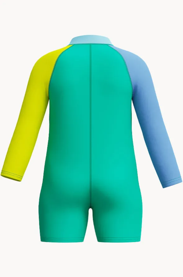 Boys Long Sleeve Zip Sunsuit