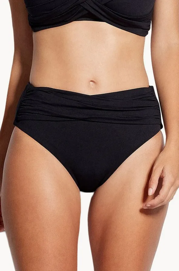 Collective High Waist Wrap Front Pant