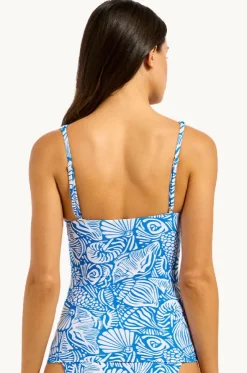 C Shells Square Neck Tankini Separate