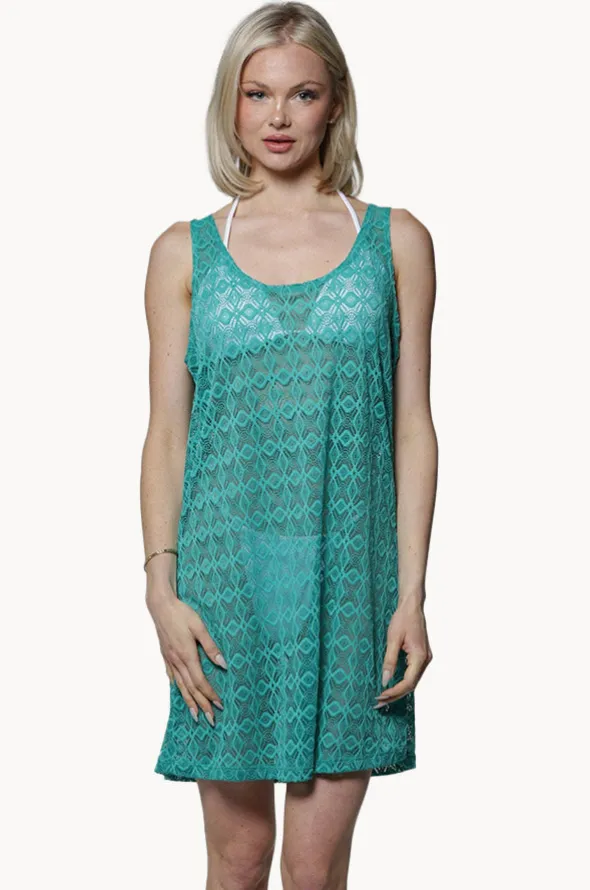 Diamante Scoop Neck Tank Dress