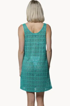 Diamante Scoop Neck Tank Dress