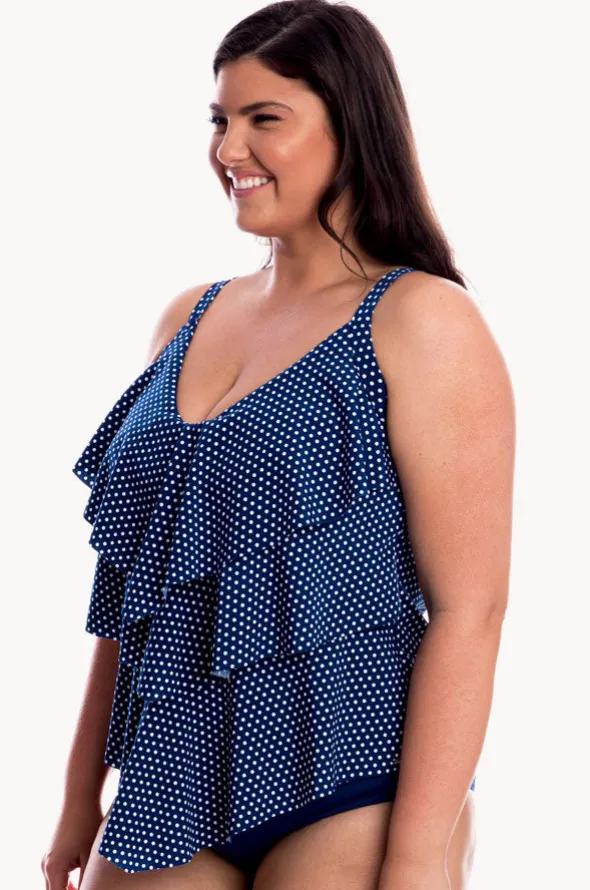 Dots Tiered Tankini Separate