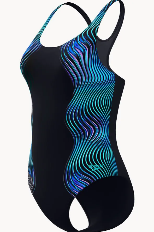 Engineered Print Butterfly Back One Piece