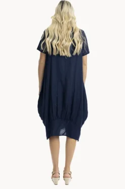 Essentials Linen Blend Bubble Dress