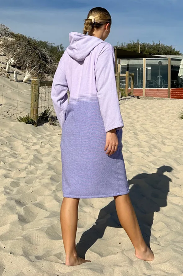 Fade Hooded Towelling Robe L/XL