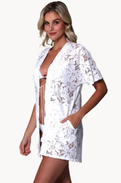 Floral Crochet Kimono