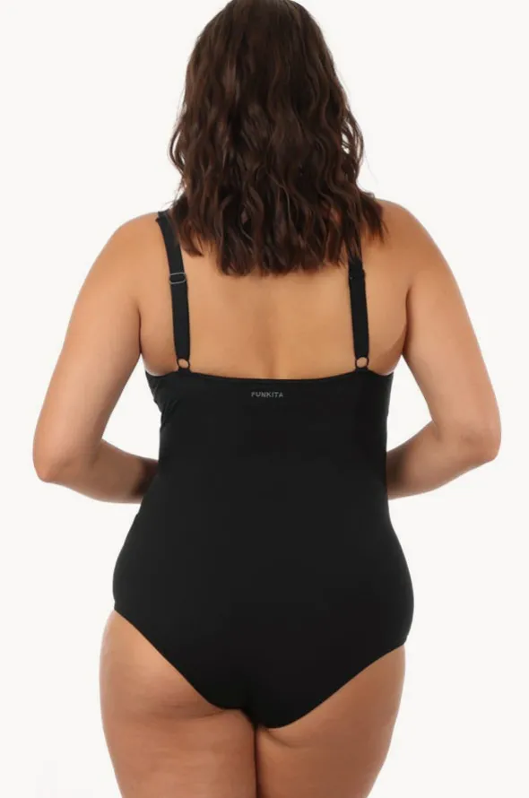 Form Still Black Ruched One Piece