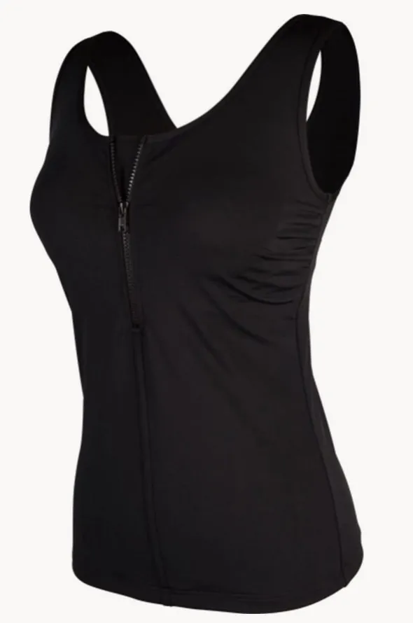 Form Still DD/E Zip Front Tankini Separate