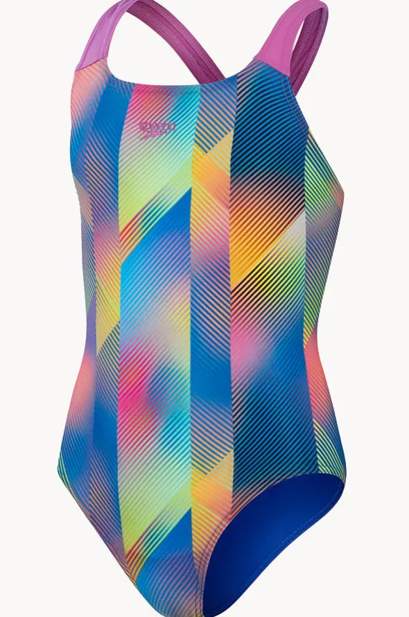 Girls Digital Allover Powerback One Piece