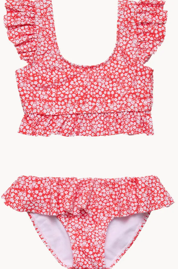 Girls Ditsy Bloom Frilled Crop Set