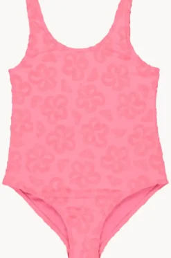 Girls Flip Flower One Piece