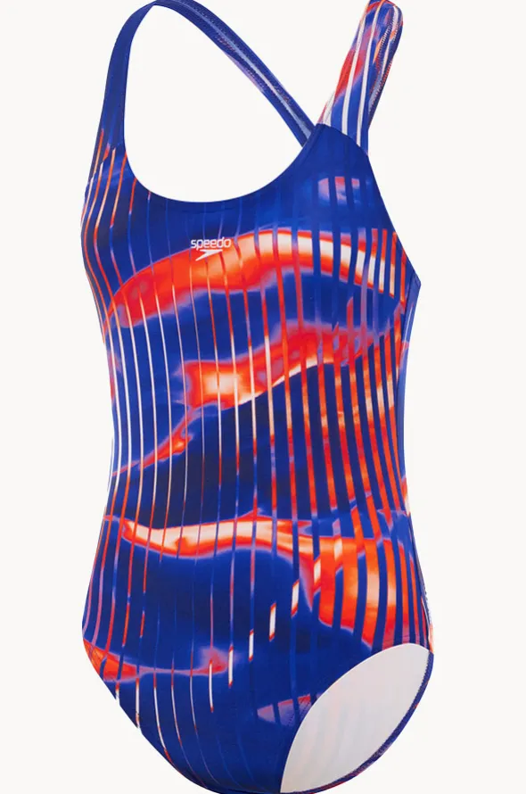 Girls Linear Lava Splashback One Piece
