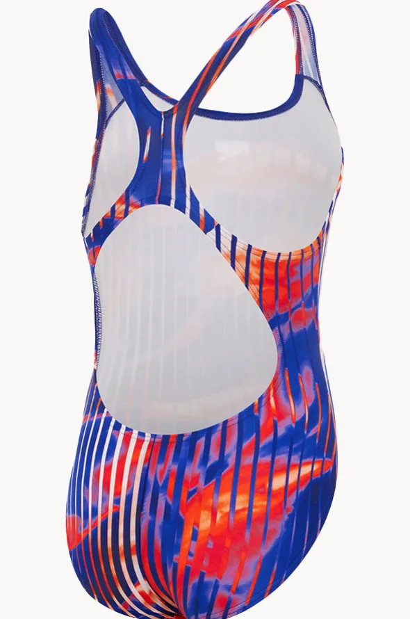 Girls Linear Lava Splashback One Piece