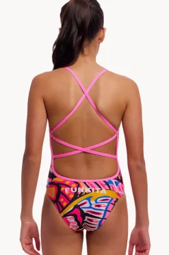 Girls Lover Flies Strapped In One Piece