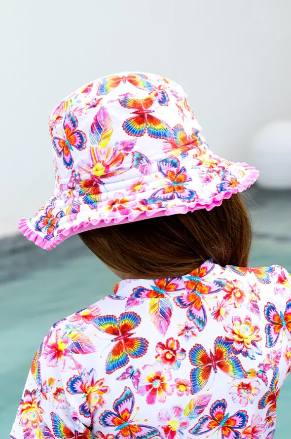 Girls Miss Aloha Reversible Sunhat