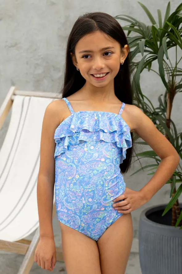 Girls Miss Mystical Frill Tube One Piece