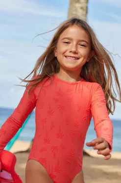 Girls Palm Tree Sunsuit