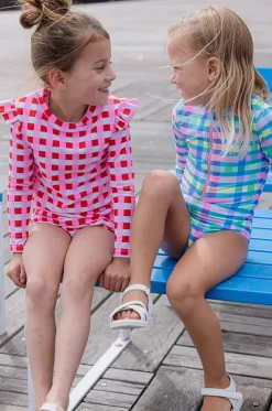 Girls Picnic Check Sunsuit
