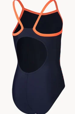 Girls Plastisol Placement Thinstrap Muscleback One Piece
