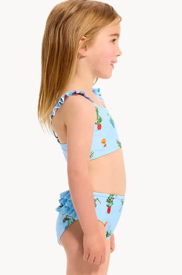 Girls Playa Bonita Frill Crop Set