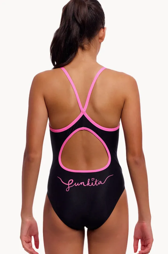 Girls Power Shift Diamond Back One Piece