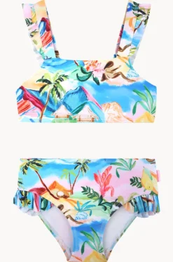 Girls South Pacific Frill Crop Set