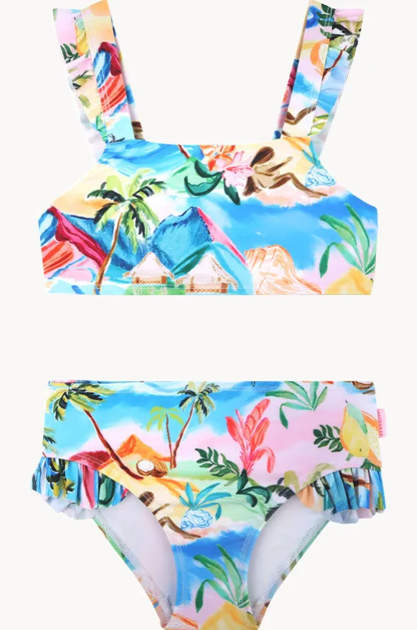 Girls South Pacific Frill Crop Set