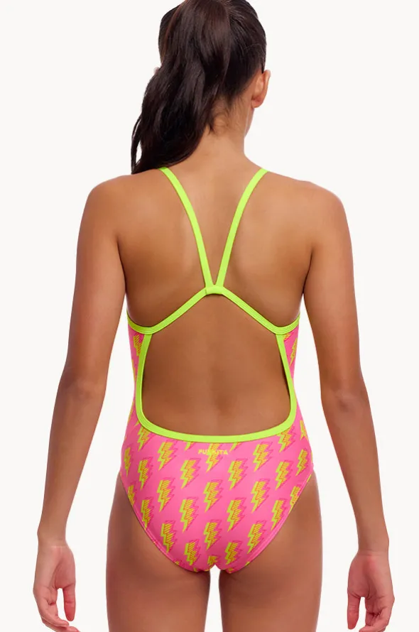 Girls Stunner Single Strap One Piece