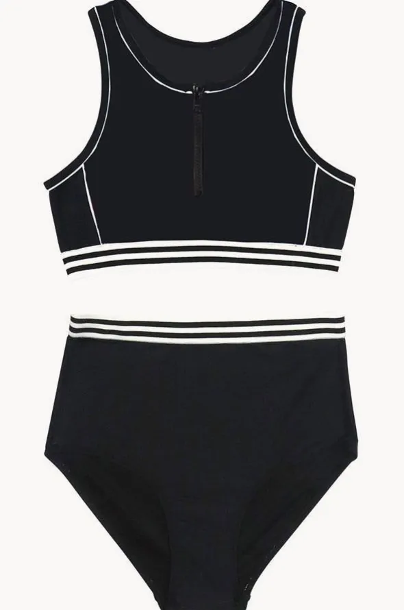 Girls Summer Tribe Zip Crop Set