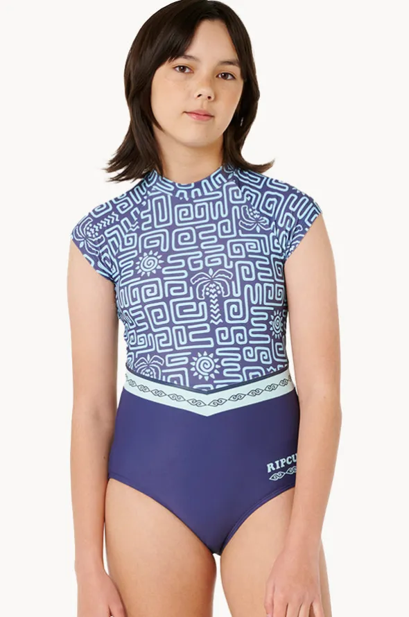 Girls Sunset Luau Sunsuit