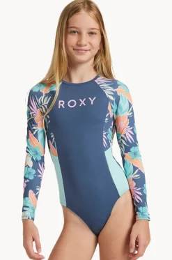 Girls Tropical Active Sunsuit