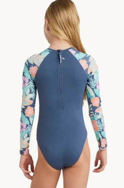 Girls Tropical Active Sunsuit