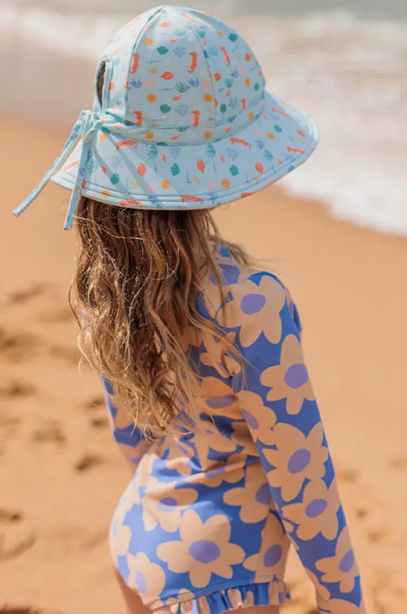 Girls Tropical Reef Swim Hat