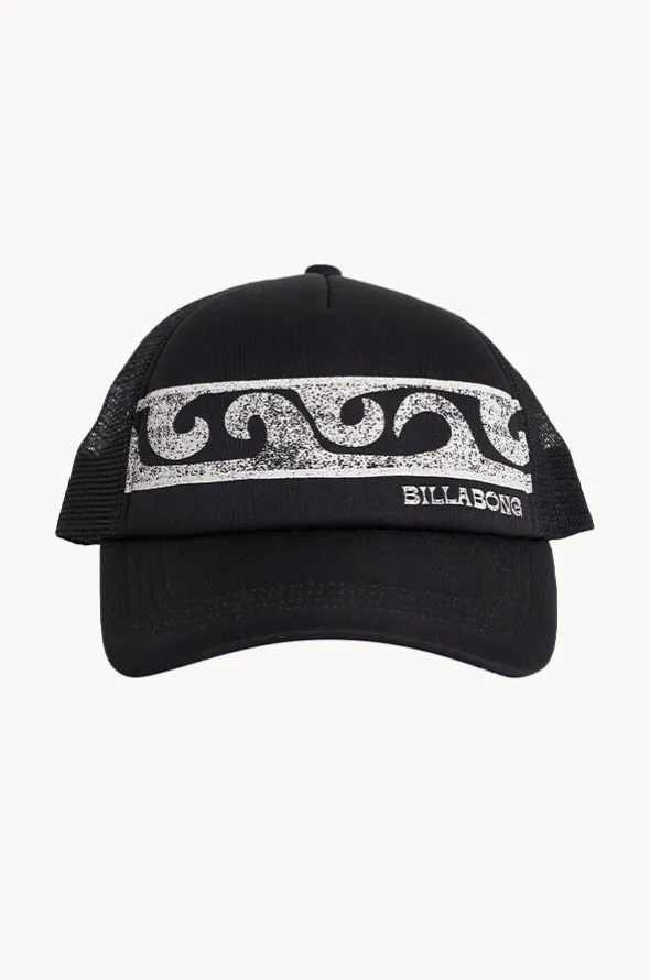 Girls Wave Fade Trucker Cap