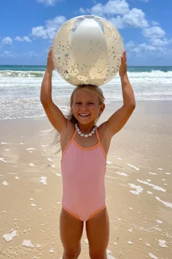 Glitter Cotton Candy Inflatable Beach Ball