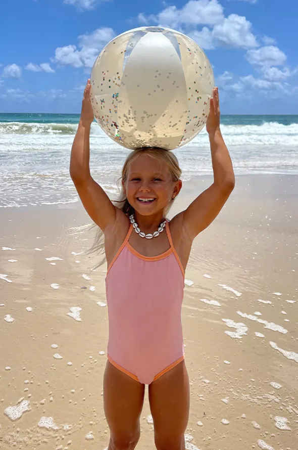 Glitter Cotton Candy Inflatable Beach Ball