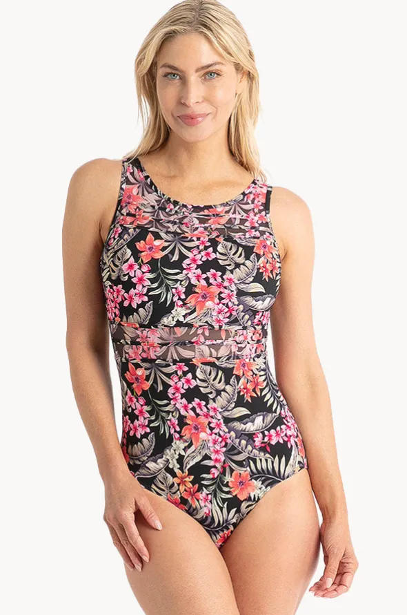 Hamilton Mesh High Neck One Piece