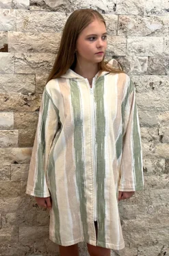 Island Sand Hooded Towelling Robe S/M