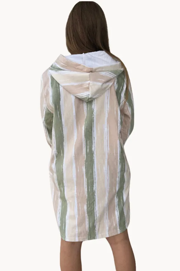 Island Sand Hooded Towelling Robe L/XL