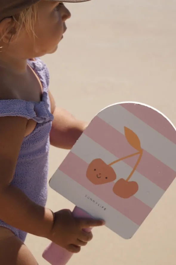 Kids Cherry Cotton Candy Velcro Beach Bats